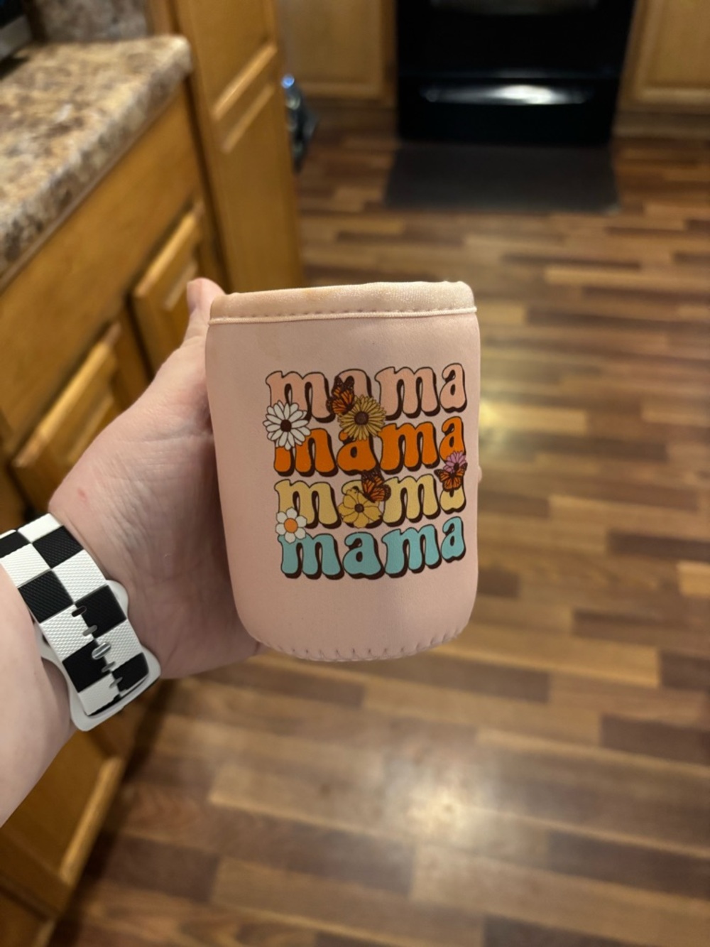 Mama Floral Ombre Can Cooler - Pink